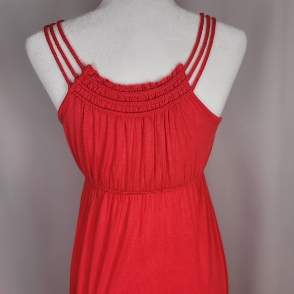 FOREVER 21 Red Empire Maxi Dress Small - Picture 3 of 8